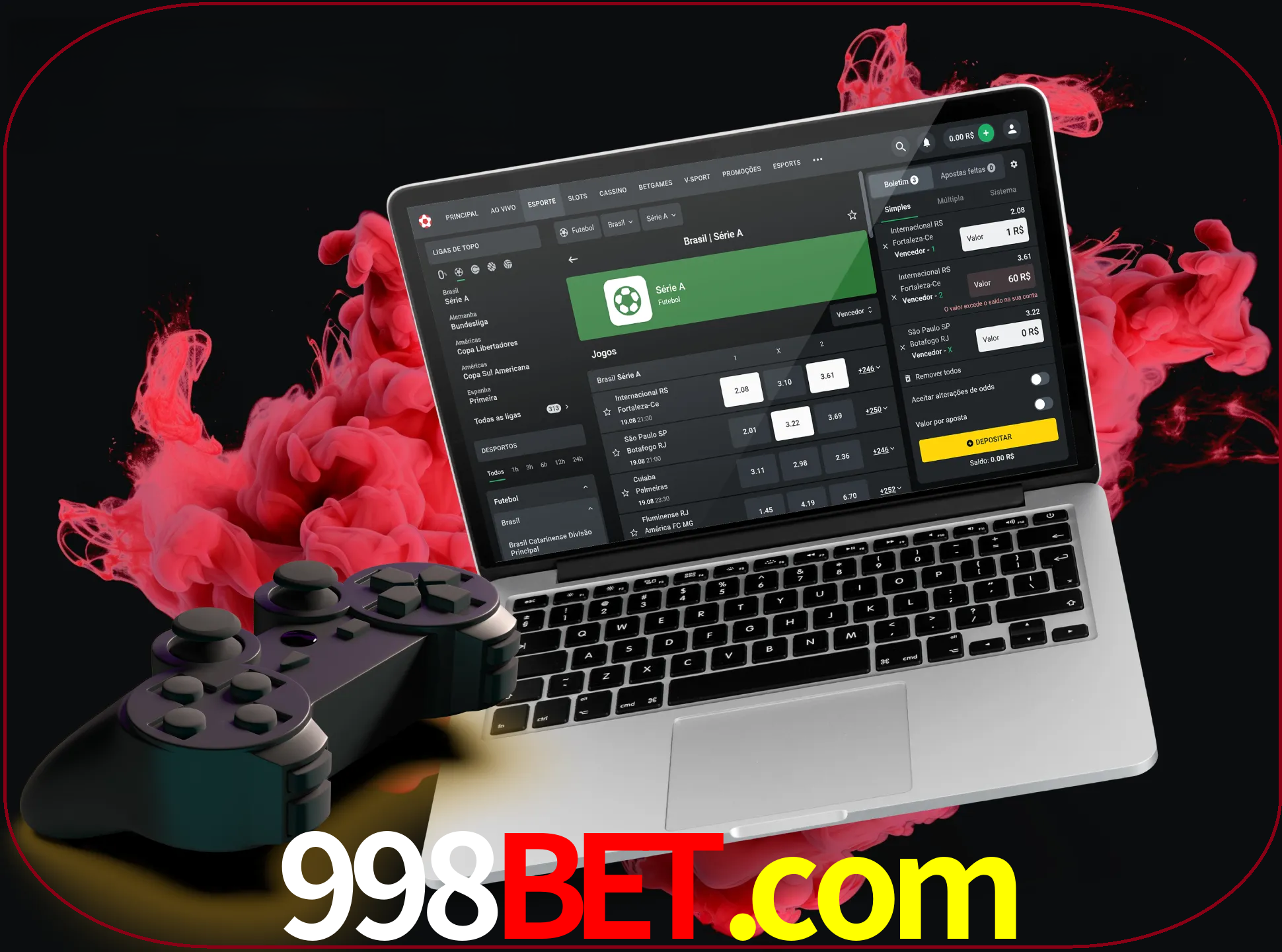 Visite a secção especial de jogos de vídeo em 998bet para descobrir em que jogos pode apostar e ganhar muito dinheiro.